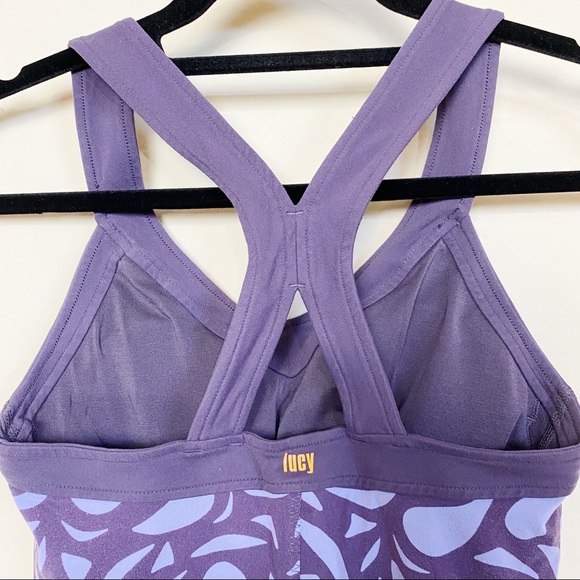 🌟LUCY Purple Active Top Racerback XS - Picture 4 of 6